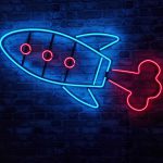 Rakete - Neon LED Classic